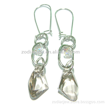 925 sterling silver earring with cz stone